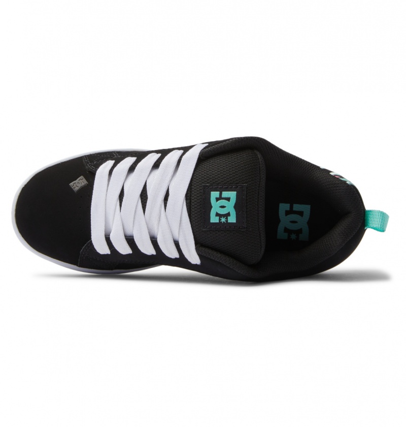 Black / Crazy Pink / Turquoise DC Shoes Court Graffik - Shoes | RAB-651437