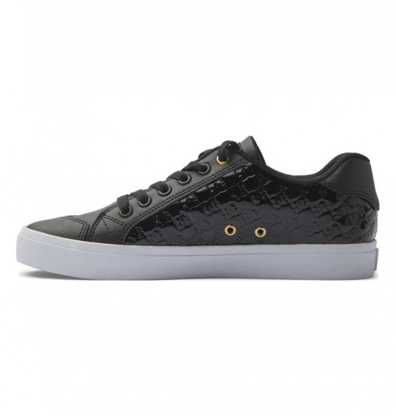 Black / Gold DC Shoes Chelsea Plus Se Sn - Shoes | EOL-492615