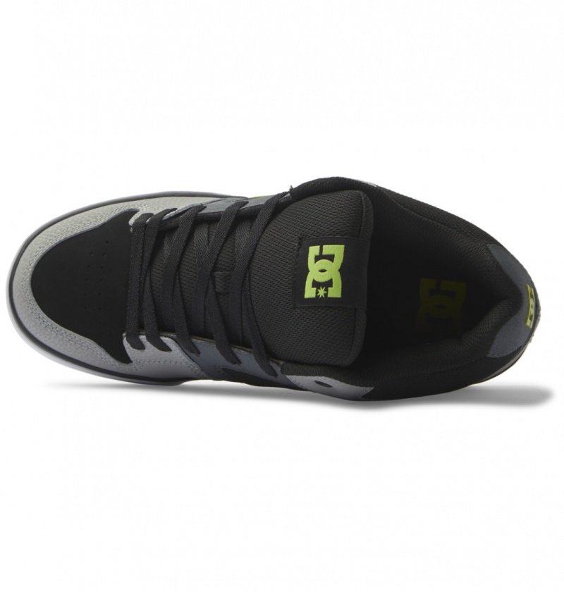 Black / Grey / Green DC Shoes Pure Mid - Mid Top Shoes | HZI-713625