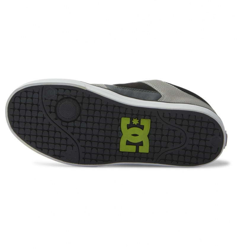 Black / Grey / Green DC Shoes Pure Mid - Mid Top Shoes | HZI-713625