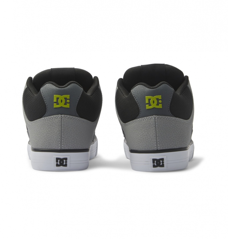 Black / Grey / Green DC Shoes Pure Mid - Mid Top Shoes | HZI-713625