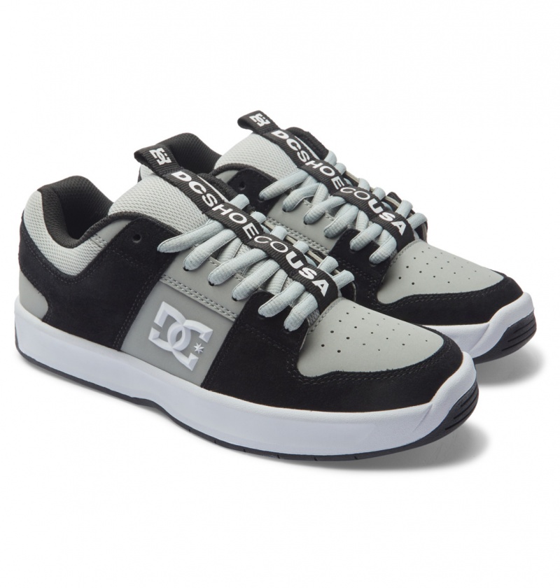 Black / Grey / White DC Shoes Lynx Zero - Leather Shoes | VXN-182354