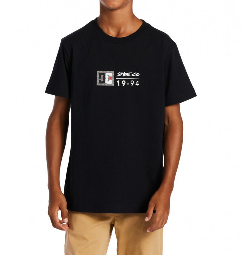 Black / Greystone DC Shoes DC Split Star - T-Shirt | NKQ-764329