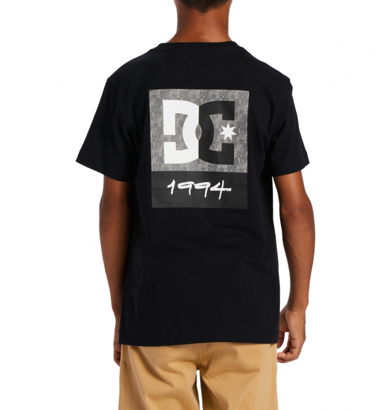 Black / Greystone DC Shoes DC Split Star - T-Shirt | NKQ-764329