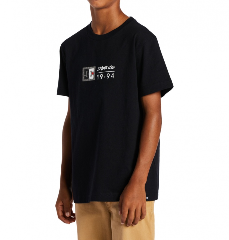 Black / Greystone DC Shoes DC Split Star - T-Shirt | NKQ-764329