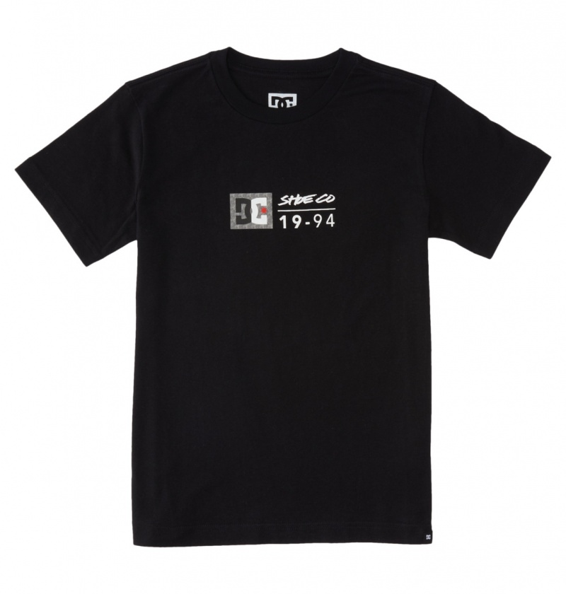 Black / Greystone DC Shoes DC Split Star - T-Shirt | NKQ-764329