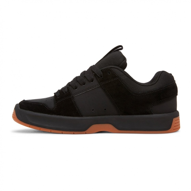 Black / Gum DC Shoes Lynx Zero - Leather Shoes | FJO-374215