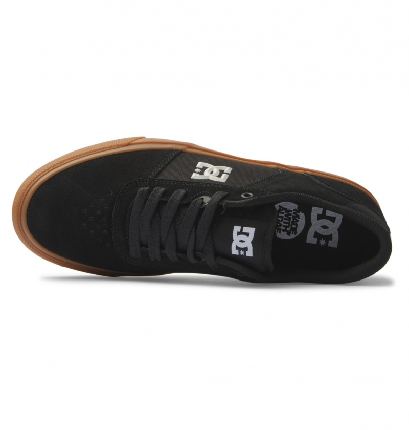 Black / Gum DC Shoes Teknic - Leather Shoes | WJH-359281