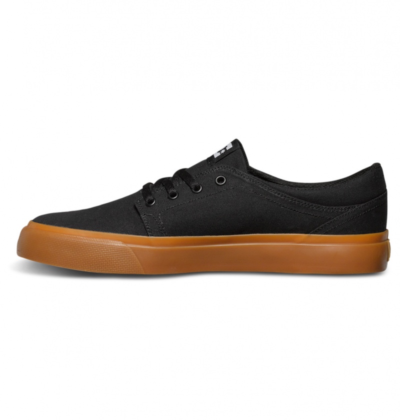 Black / Gum DC Shoes Trase Tx - Shoes | DZN-578016