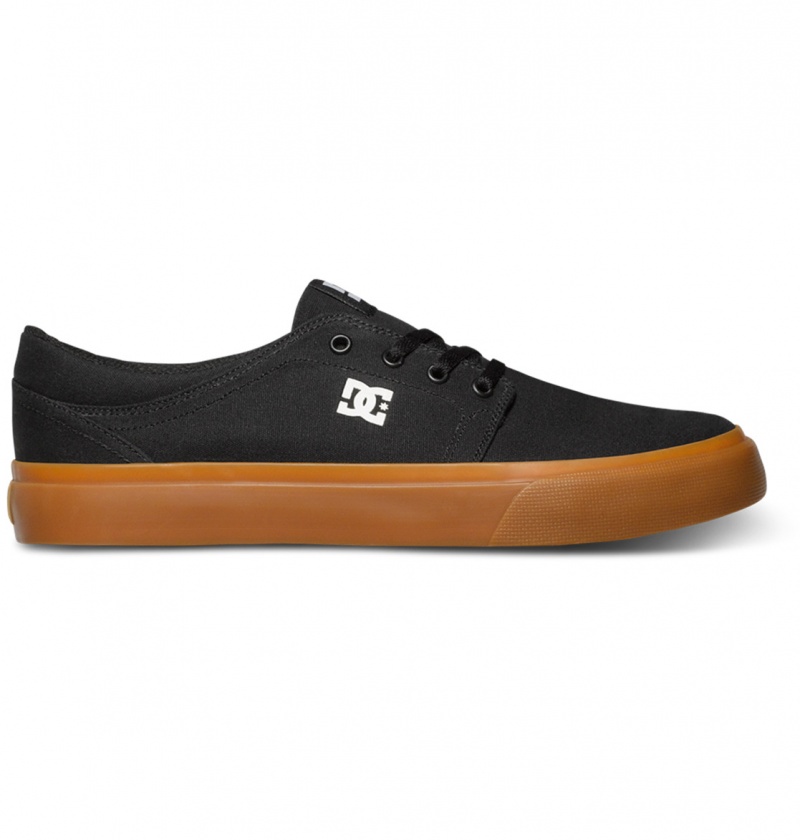 Black / Gum DC Shoes Trase Tx - Shoes | DZN-578016