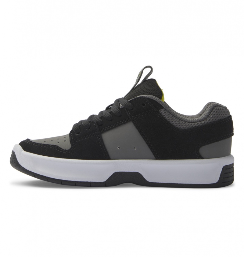 Black / Lime DC Shoes Lynx Zero - Leather Shoes | KOS-637259