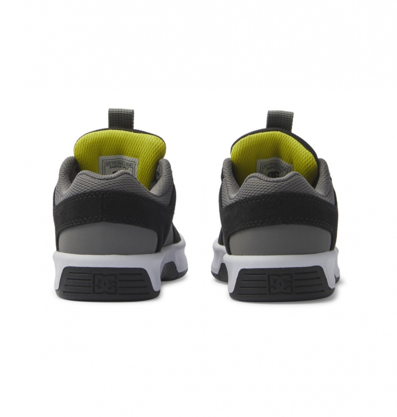 Black / Lime DC Shoes Lynx Zero - Leather Shoes | KOS-637259