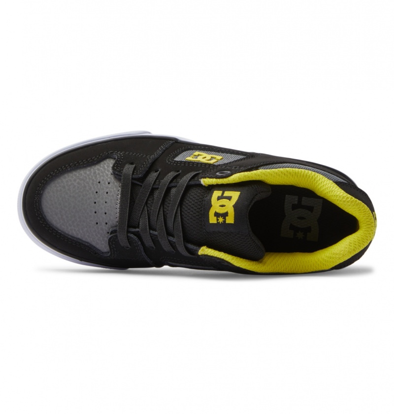 Black / Lime Green DC Shoes Pure Elastic - Shoes 8-16 | MZR-374625