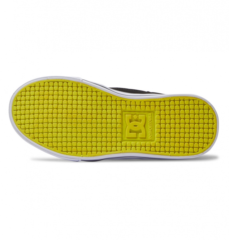 Black / Lime Green DC Shoes Pure Elastic - Shoes 8-16 | MZR-374625