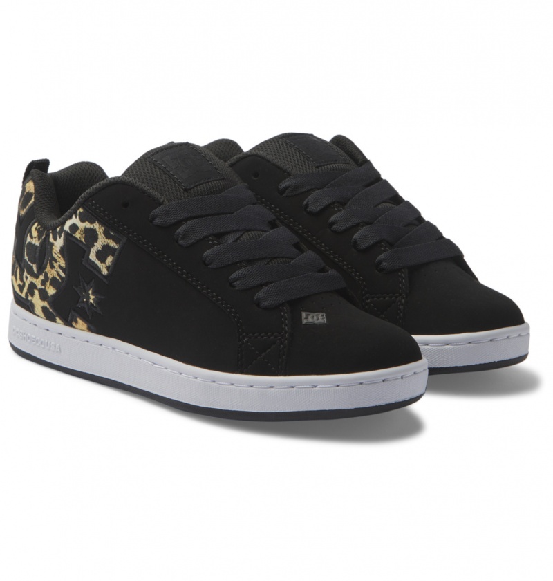 Black / M Gold DC Shoes Court Graffik - Shoes | ATG-107842