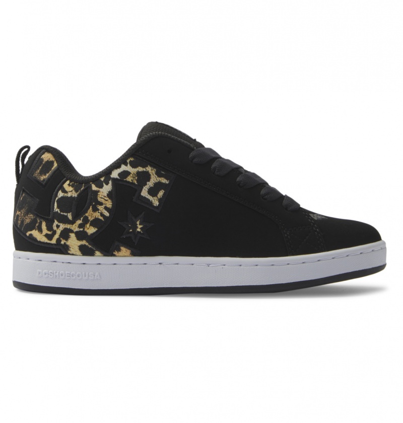 Black / M Gold DC Shoes Court Graffik - Shoes | ATG-107842