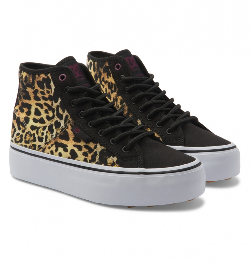 Black / M Gold DC Shoes Manual Hi Wnt - High-Top Shoes | HTG-813264