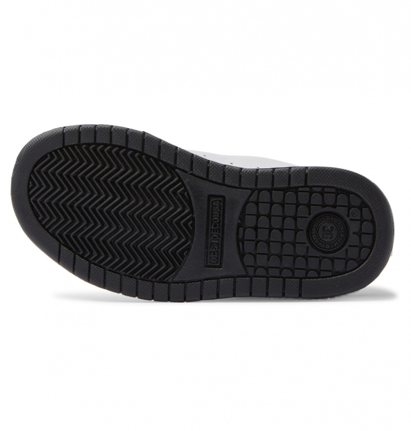 Black / Stencil DC Shoes Court Graffik - Leather Shoes | EWQ-728519