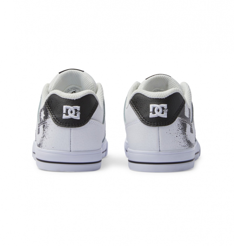 Black / Stencil DC Shoes Pure Se - Leather Shoes | MFZ-346781