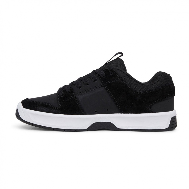 Black / White DC Shoes Lynx Zero - Leather Shoes | FRZ-751489