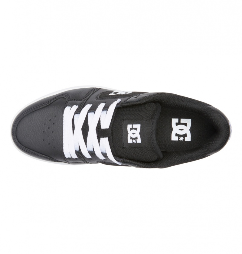 Black / White DC Shoes Manteca 4 Platform - Flatform Shoes | AWV-758134