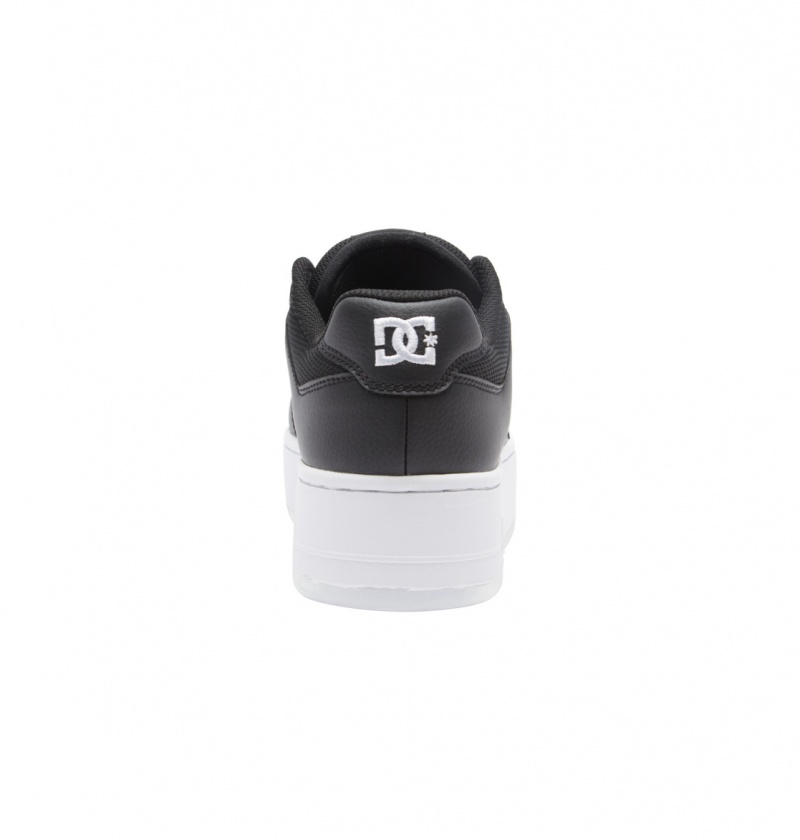 Black / White DC Shoes Manteca 4 Platform - Flatform Shoes | AWV-758134