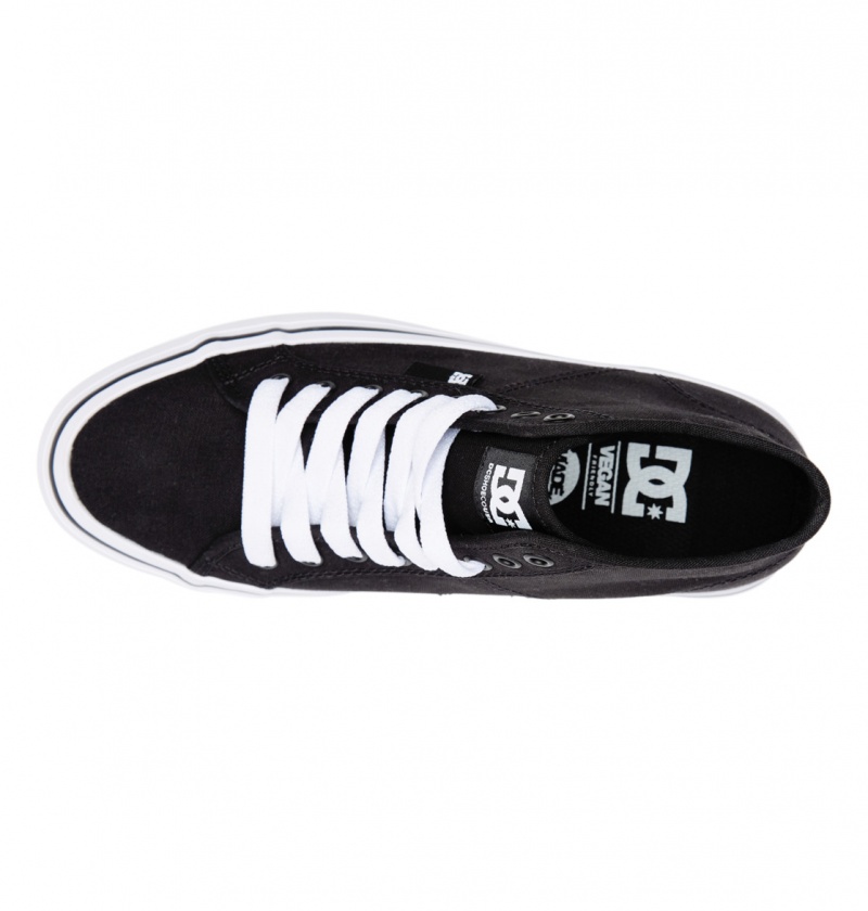 Black / White DC Shoes Manual Hi Platform - High-Top Shoes | NAM-284593