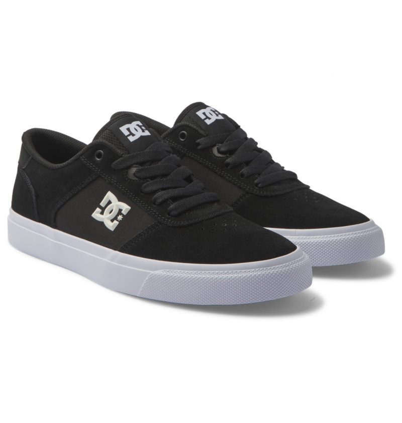 Black / White DC Shoes Teknic - Leather Shoes | TNS-420957