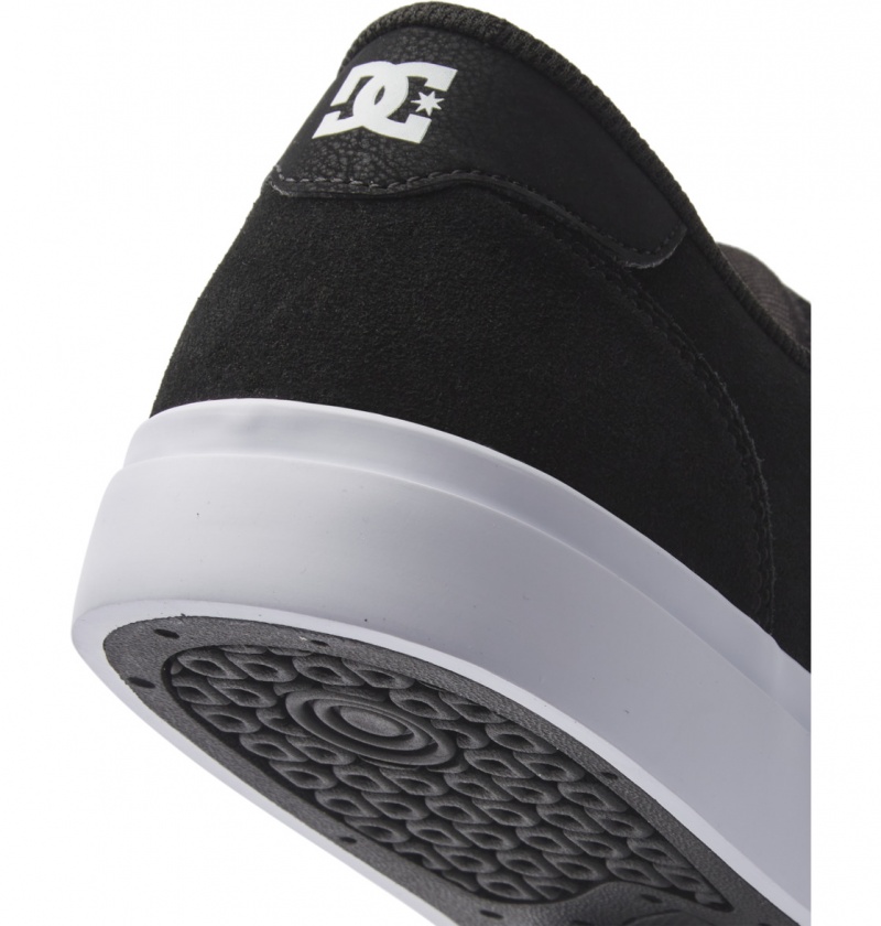 Black / White DC Shoes Teknic - Leather Shoes | TNS-420957