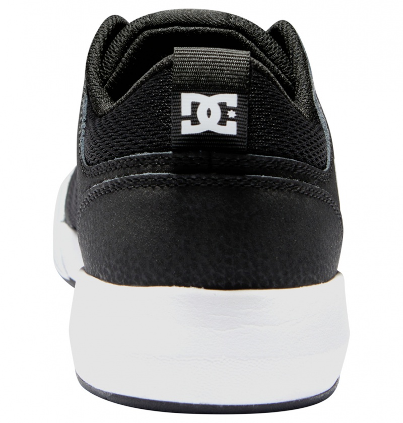 Black / White DC Shoes Transit - Shoes | WRQ-750614