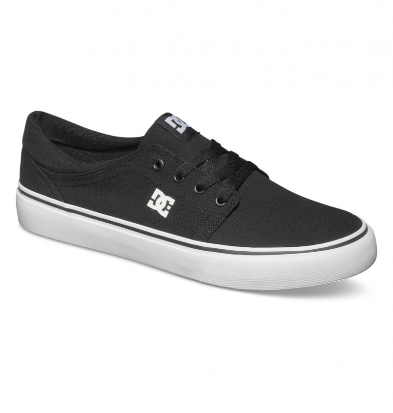 Black / White DC Shoes Trase Tx - Shoes | RKC-139572