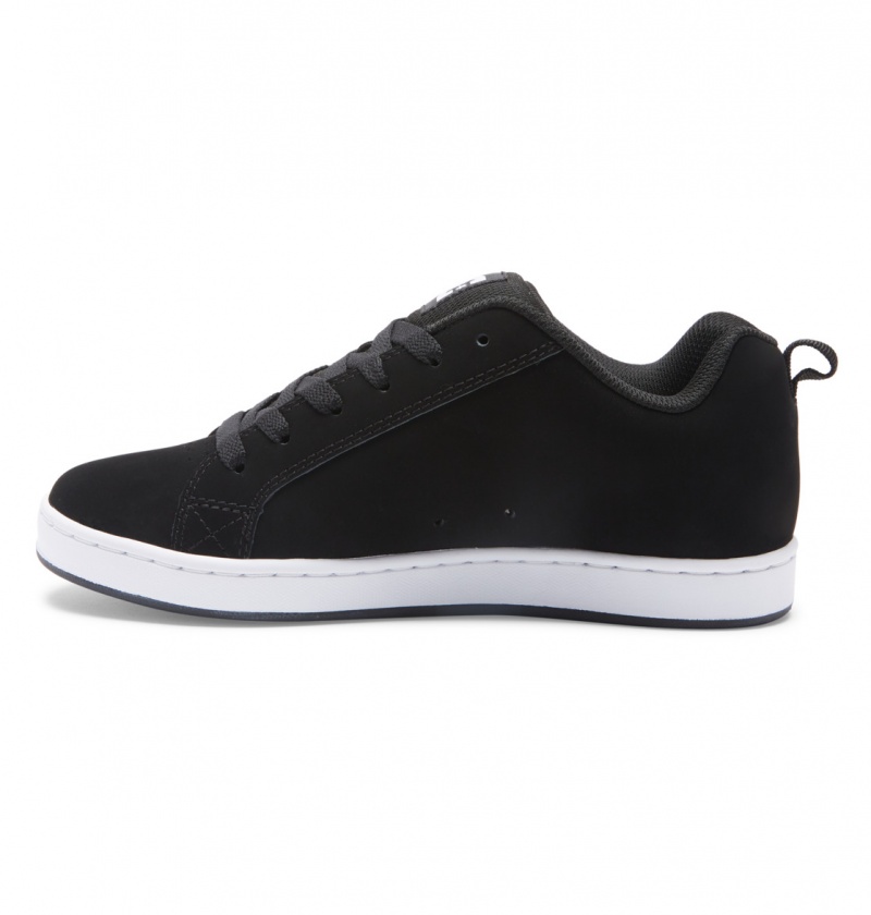 Black / White Stencil DC Shoes Court Graffik - Shoes | DRA-092564