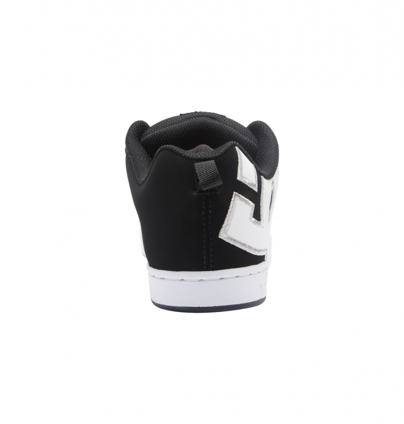 Black / White Stencil DC Shoes Court Graffik - Shoes | DRA-092564