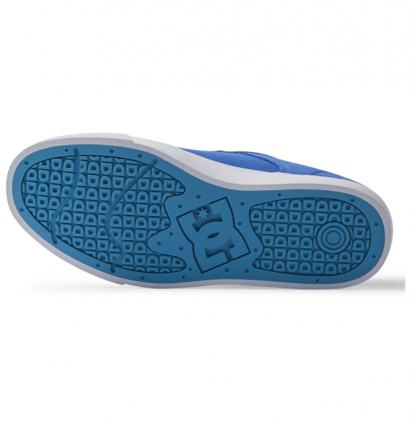 Blue / Blue / White DC Shoes Teknic - Leather Shoes | YPX-182503