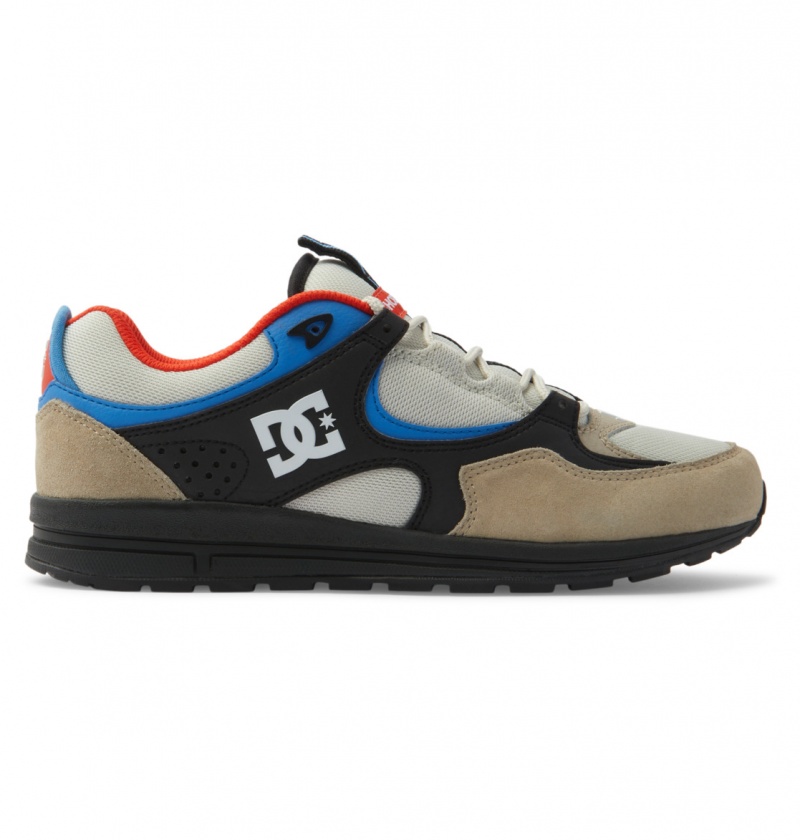 Blue / White DC Shoes Kalis Lite - Leather Shoes | UYT-719348