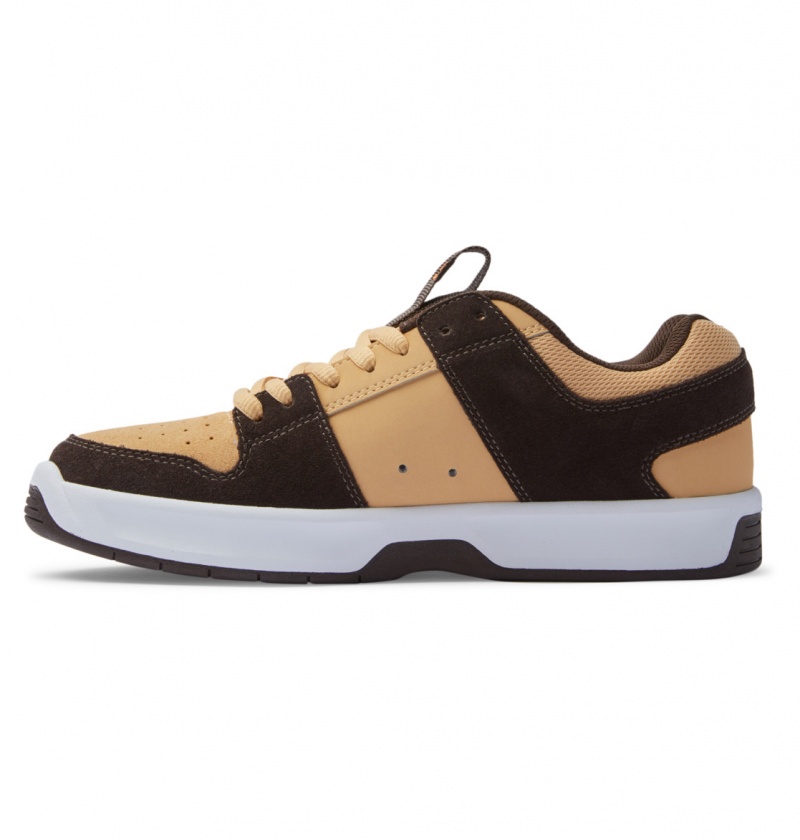 Brown / Brown / Orange DC Shoes Lynx Zero S - Skate Shoes | NIP-451723