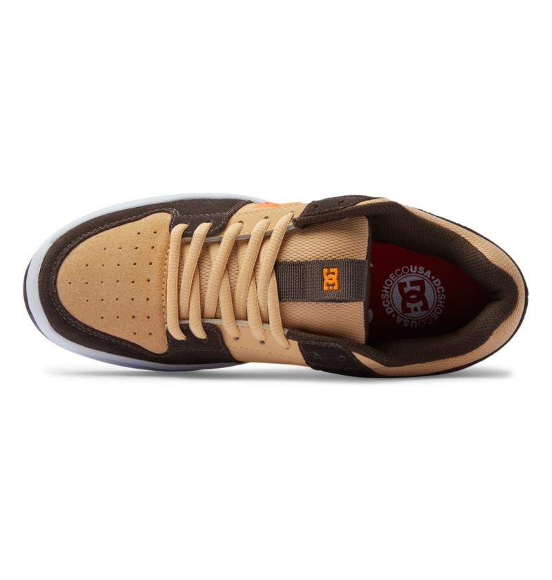 Brown / Brown / Orange DC Shoes Lynx Zero S - Skate Shoes | NIP-451723