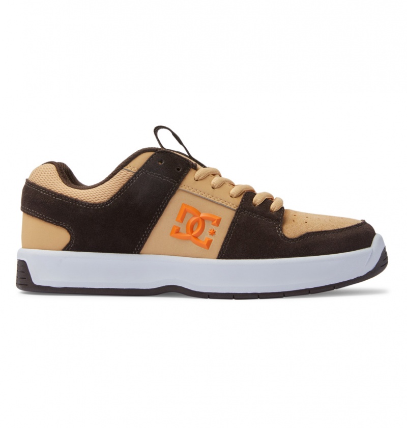 Brown / Brown / Orange DC Shoes Lynx Zero S - Skate Shoes | NIP-451723