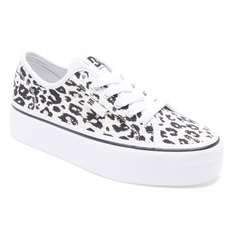 Cheetah Print DC Shoes Manual Platform - Flatform Shoes | VPF-416785