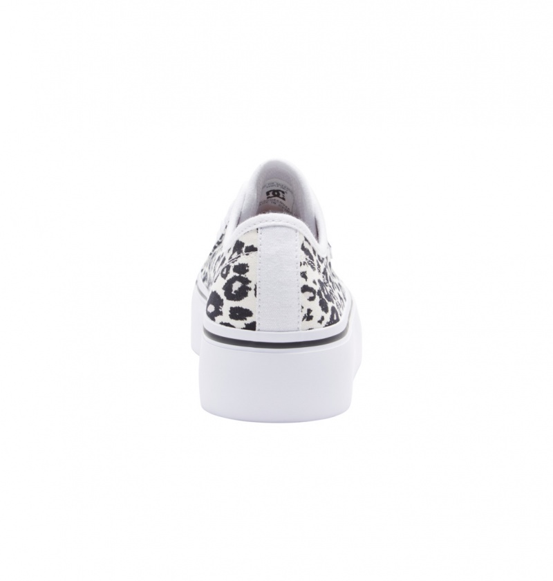 Cheetah Print DC Shoes Manual Platform - Flatform Shoes | VPF-416785