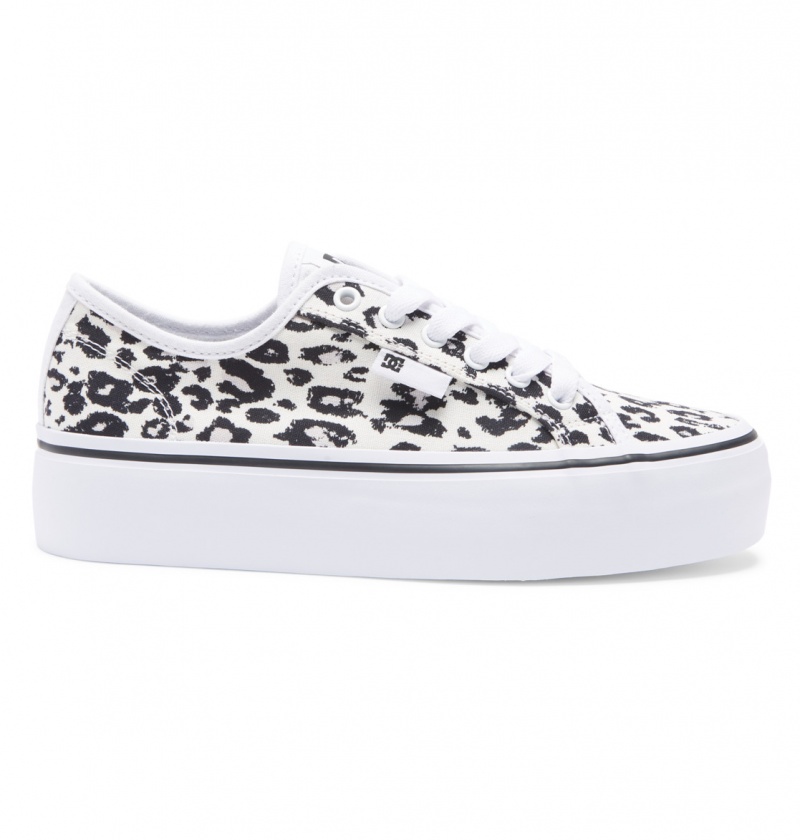 Cheetah Print DC Shoes Manual Platform - Flatform Shoes | VPF-416785