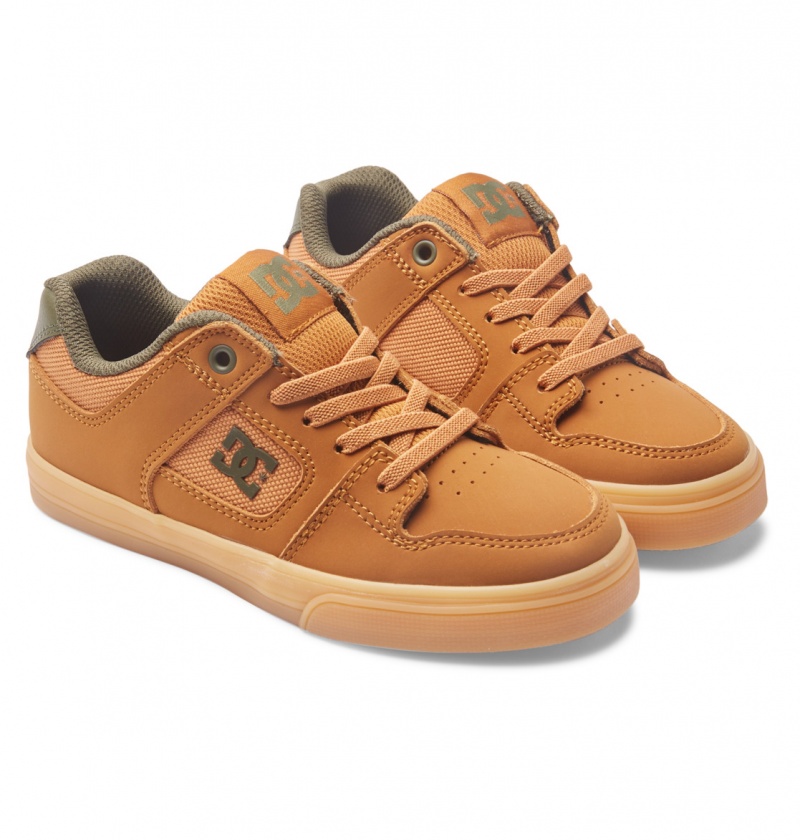 Dark Chocolate / Wheat / Gum DC Shoes Pure Elastic - Shoes 8-16 | ORV-503817