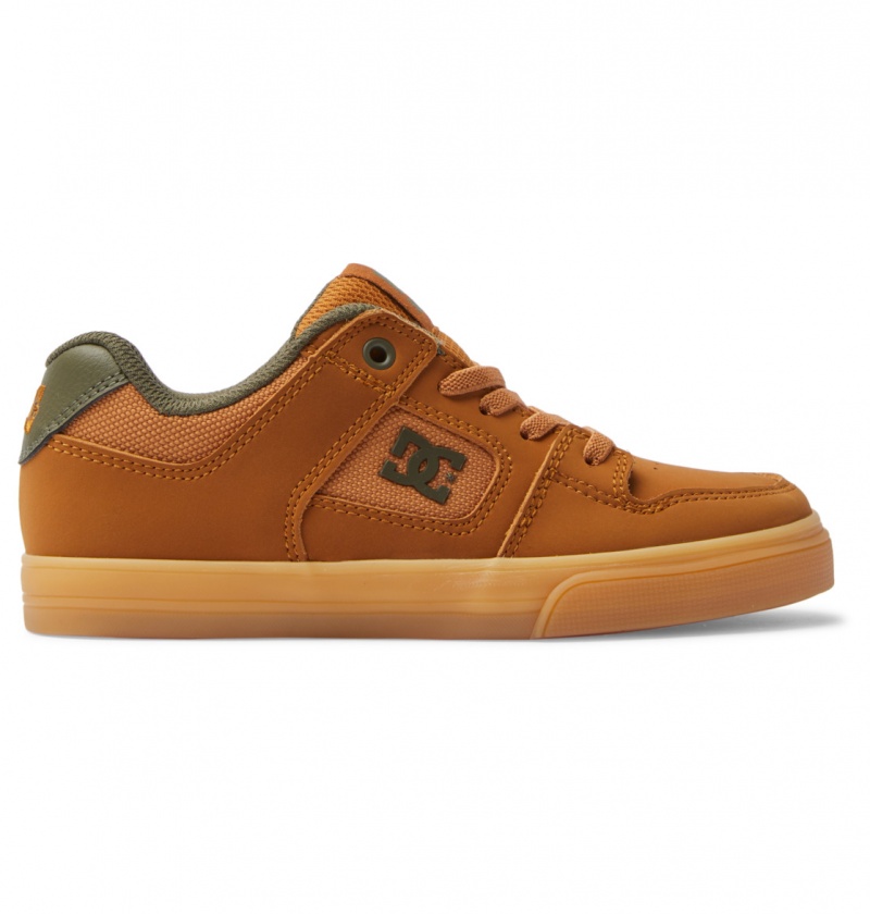 Dark Chocolate / Wheat / Gum DC Shoes Pure Elastic - Shoes 8-16 | ORV-503817