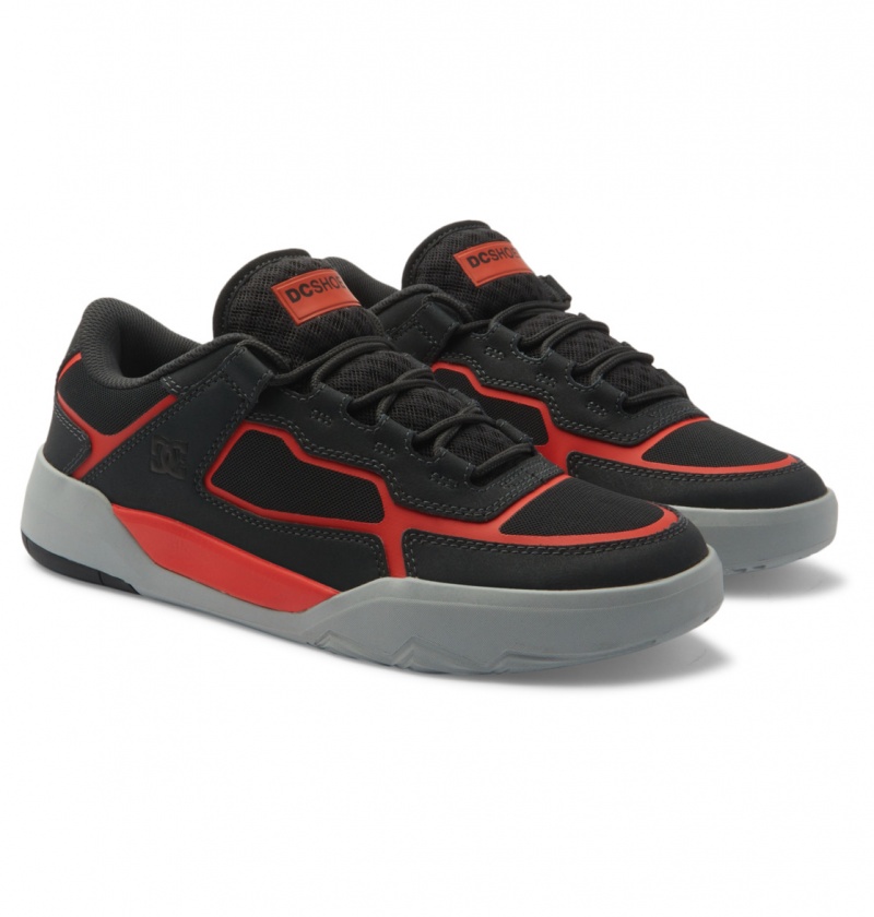 Dark Grey / Orange DC Shoes DC Metric - Leather Shoes | CBK-948216