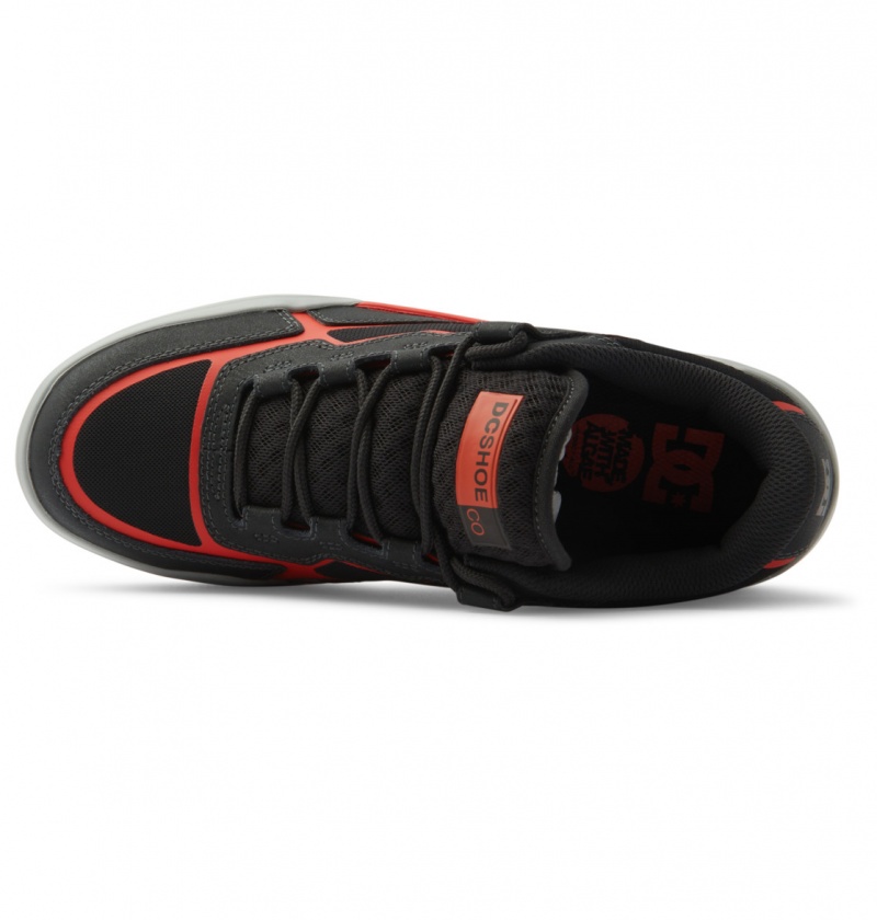 Dark Grey / Orange DC Shoes DC Metric - Leather Shoes | CBK-948216