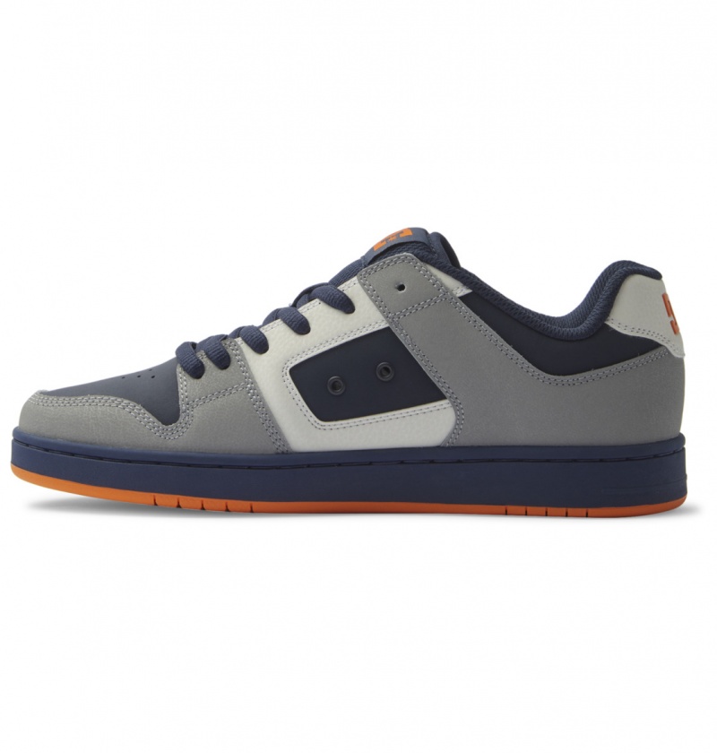 Dc Navy / Orange DC Shoes Manteca - Leather Shoes | VIC-753869