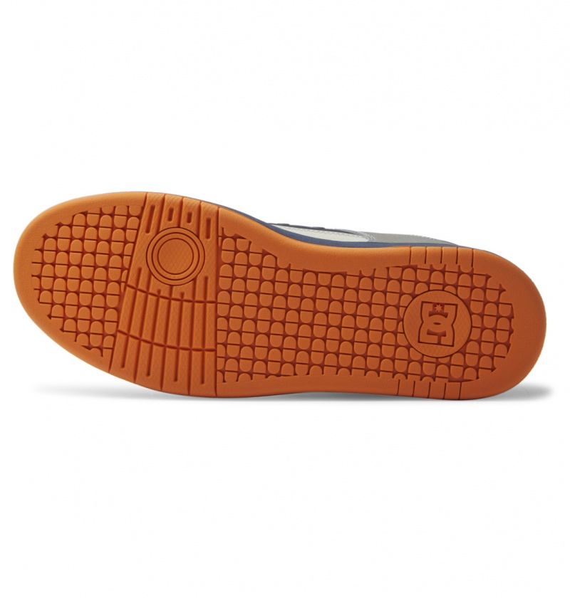 Dc Navy / Orange DC Shoes Manteca - Leather Shoes | VIC-753869