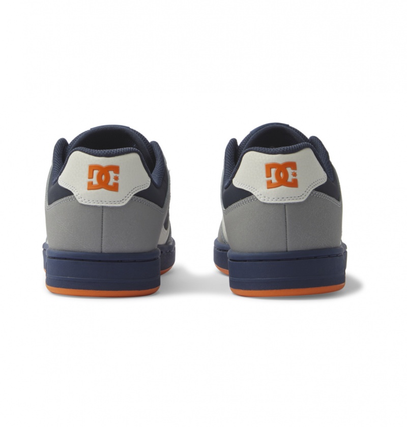 Dc Navy / Orange DC Shoes Manteca - Leather Shoes | VIC-753869