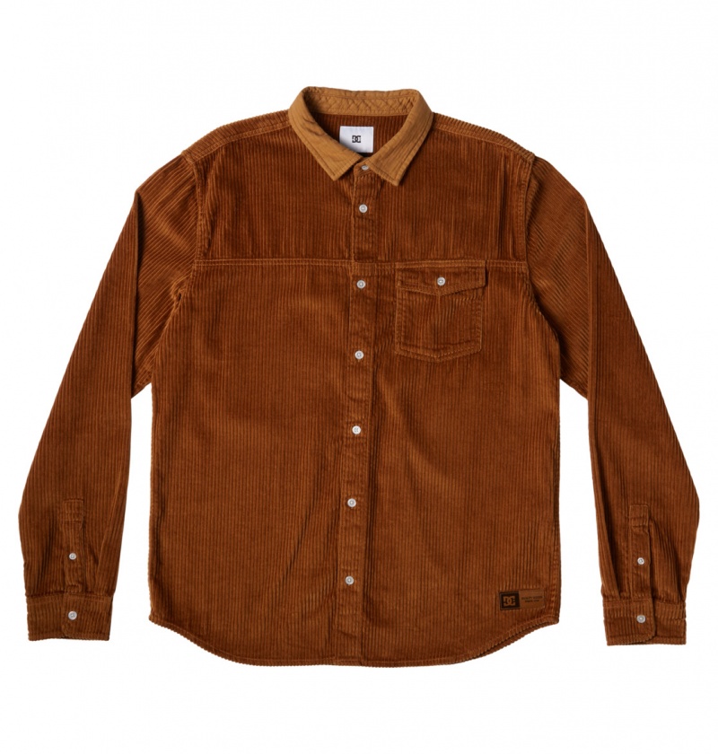 Dc Wheat DC Shoes Closed Lines - Long Sleeve Shirt | XDY-316480