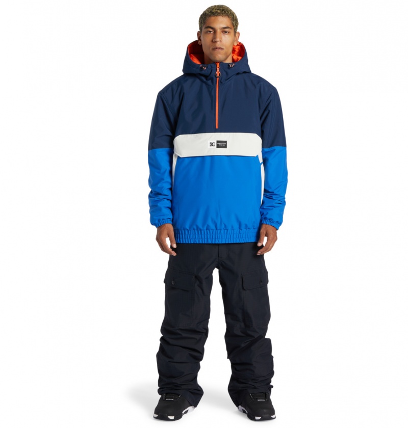 Dress Blues DC Shoes Nexus - Technical Reversible Anorak Snow Jacket | QBJ-976043